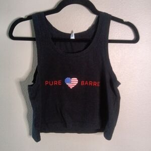 Pure Barre As Colour Crop Muscle Top Black XS